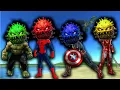 Lagu Wrong Heads Top Superheroes reaction | Hulk | Spider Man | Thanos | Superheroes Puzzle