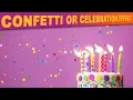 Confetti effect or celebration particle blast effect using Confetti js