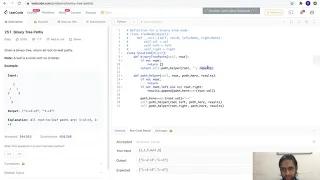 Leetcode-257 Binary Tree Paths Recursive and iterative solution