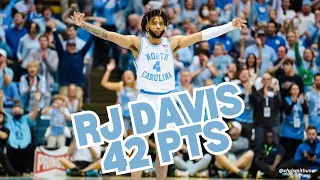 RJ Davis Breaks Dean Smith Center Record with Career-High 42 Points