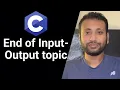 C programming Bangla Tutorial 5 31 End of the Input-output Topic