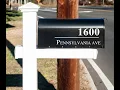 How to apply mailbox numbers vinyl decal to your mailbox