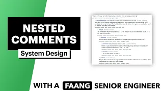 System Design Nested Comments