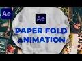 Paper Wrinkle Reveal in After Effects - After Effects Tutorial No Plugins Required