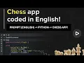 Coding Chess App Using English Jules Phyton