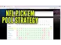 NFL Pick em Pool Strategy - How To Win