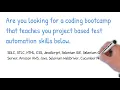 United Coder SDET Program August 2019