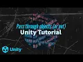 How to pass through objects in Unity 3D Game Development Tutorial