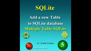 SQLite part5 Adding a new table to SQLite database Multiple table database