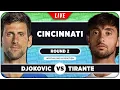 DJOKOVIC vs TIRANTE ATP Cincinnati 2026 LIVE Tennis Watchalong