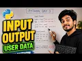 Python Input Output in Telugu Python Day 3