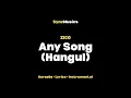 ZICO (지코) - Any Song (아무노래) Hangul | Karaoke - Lyric - Instrumental