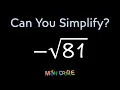 Simplifying Expression with Square Roots 81 Step-by-Step Algebra Solution - Math Doodle