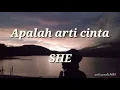 Download Lagu Apalah arti cinta lirik lagu She