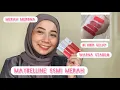 Lagu Review \u0026 Swatches Maybelline Superstay Matte Ink Warna Merah Di Bibir Gelap 💋