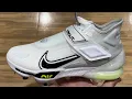 Nike Force Zoom Trout 8 Elite White Metal Baseball Cleats
