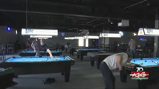 Playing pool at Rack City A new pool hall in Sioux Falls