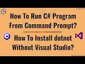 1 How To Install dotnet without Visual Studio How to Install dotnet net asp net core SDK 5