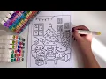 Cozy Christmas Coloring Hello Kitty Kuromi Cute Holiday Scene