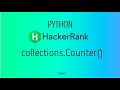 collections Counter Hackerrank Python Solutions