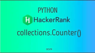 collections Counter Hackerrank Python Solutions