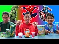 Download Lagu PILIH KARAKTER SUPERHER0 SESUAI MAKANAN 1 WARNA! | CHALLENGE | Mikael TubeHD