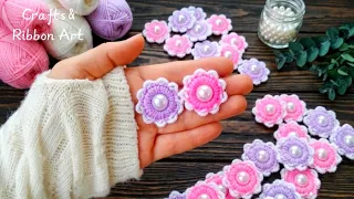 Beautiful and Quick 💖🌟 I Make Yarn Flowers That Everyone Loves – You will Love This Cute Idea !