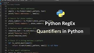 Regex in Python Quantifiers in Python Regex Python Tutorial for Beginners in Hindi
