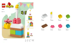 👶 LEGO instructions 👶 DUPLO 👶 30712 👶 Celebration Cake 👶