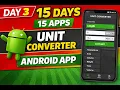 Day 3 - Unit Converter App in Android Studio Android Project for Beginners