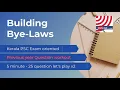BUILDING BYE-LAW II PREVIOUS YEAR QUESTION PAPER