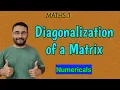 Diagonalization of a Matrix Numerical Matrices Maths