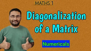 Diagonalization of a Matrix Numerical Matrices Maths