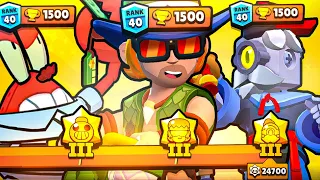 ZERANDO a MAESTRIA de 3 BRAWLERS no COMBATE  nos 1500🏆! #28