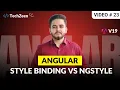 Angular 19 Tutorial Style Binding in Angular 19 Style Binding vs ngStyle Explained