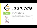 LeetCode Problem 283 Move Zeroes Java Solution