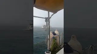 Culo de pollo, stormy weather at San Blas Islands, Panama. #shorts #storm #sanblas #liveaboard