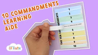 10 Commandments Learning Aide Craft