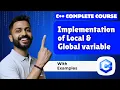 Lec-12 Implementation of Local Global Variable C for Beginners C by Varun sir