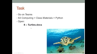 Python Lesson 8 - Turtles