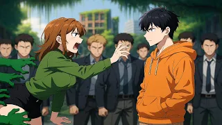 ولد ضعيف بيمسكوه يضربوه قدام حبيبته و قعد يبكي لحد ما ابهر حبيبته ب قوته ملخص انمي كامل 