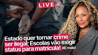 META DE DEPORTAÇÕES NOS EUA; e ESTADO QUER TORNAR CRIME QUEM FICA ILEGAL! #News