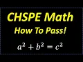CHSPE Math California High School Proficiency Exam - PASS MATH