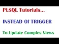 Tutorial What is Instead of Trigger in PLSQL