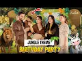 Birthday ke liye late ho gaye 😅 | Jungle Theme Birthday Party 🦁🦖🐍| Hira Faisal | Sistrology