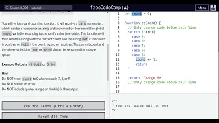 Lesson 82 Basic JavaScript Counting Cards