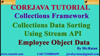 Core java Tutorial Collections Framework Object Data Emp Sorting Using Stream API