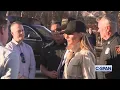 MELANIA TRUMP comforts family speaking native language in Serbian and Slovenian Croatian 1-25-2025