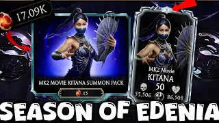 mk mobile mk2 movie kitana summon pack opening u0026 kombat pass edenia 17k dragon krystals