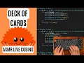 ASMR Live Coding Rust Build Shuffle and Display a Deck of Cards No talking